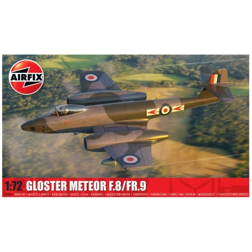 GLOSTER METEOR F.8/FR.9 KIT 1:72 Airfix Kit Aerei Nouveau modèle - Photo 1/1