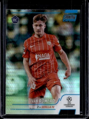 2021 Stadium Club Chrome UEFA Ivan Romero RC Blue Prism Refractor #76 - Image 1 of 2