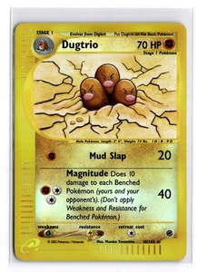 Holograma inverso Dugtrio 2002 Pokemon Expedition 10/165 raro casi nuevo/lp - Imagen 1 de 2