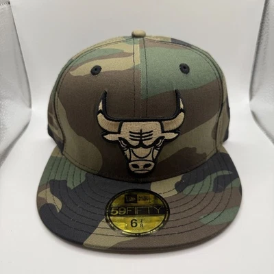 Gorra ajustada New Era 59FIFTY Chicago Bulls NBA camuflaje talla 6 7/8 Foto 1 de 4