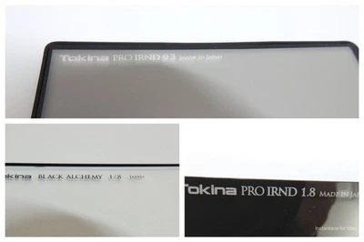 Camera Filters.  Tokina 4 x 5.65 Pro IRND 0.3, 1.8, Black Alchemy - Image 1 of 4