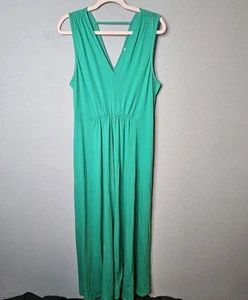 Soft Surroundings Antonia Green Maxi Dress M Medium NWT Summer Boho Knit - Picture 1 of 12
