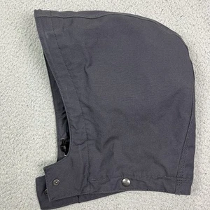 Carhartt Detachable Snap Hood Gray Duck Canvas Quilted Lined - Picture 1 of 6