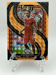 2024-25 Panini Select FIFA /125 Darwin Nunez Orange Fluorescent Prizm Liverpool - Picture 1 of 2