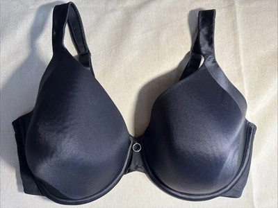 Lilyette Women Bra 36DD Black T Shirt Underwired Adjustable Straps Lined - Image 1 of 4