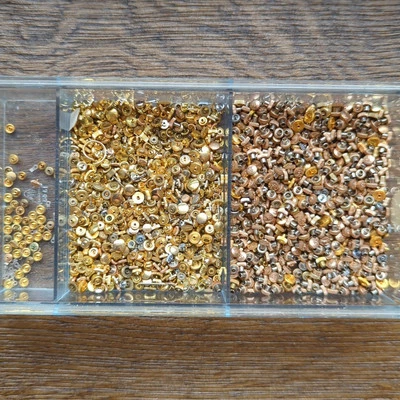 Lanco Watch Factory Lot of 100s of NOS Watch Crowns Gold & Silver Tone (AE20) - Image 1 of 4