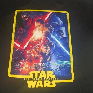 XL Front/Back Tshirt Black Star Wars The Force Awakens Gallery Premier - Picture 1 of 5