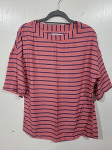 Diane Gilman Womens Striped Rayon Top Blouse Size Small - Picture 1 of 4