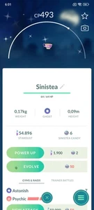 ✨ Shiny Sinistea ✨ P T C - 80k polvo de estrellas - Descripción - Imagen 1 de 1