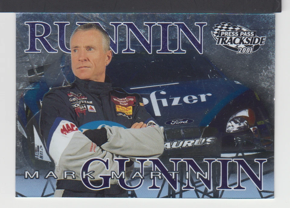 MARK MARTIN  - 2001 PRESS PASS TRACKSIDE  - CARD # RG 4 - Image 1 of 2