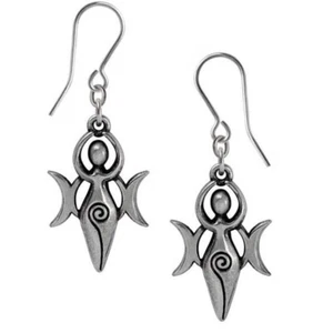 Danu - Earrings, Mother Earth Pagan Wiccan Gift Goddess, Celtic, Alchemy England - Picture 1 of 4