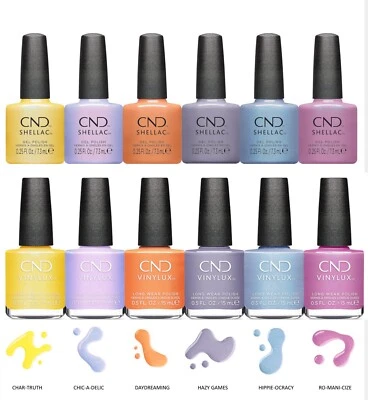 CND THROUGH THE MANI-VERSE COLLECTION - 6 GOMA LACA .25 OZ Y 6 VINILUX 0.5 OZ Foto 1 de 2