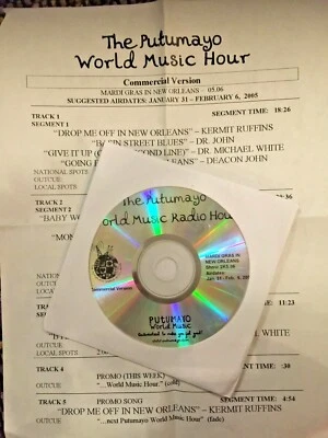 RADIO SHOW: PUTUMAYO NEW ORLEANS MARDI GRAS 1/31/05 DR JOHN, LOUIS ARMSTRONG - Image 1 of 2