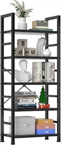 New-Book Shelf, 5 Tier Bookcase, Modern Tall Bookshelf for Garage Ki - Picture 1 of 6