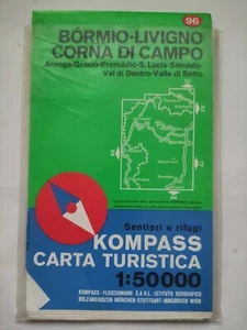 BORMIO LIVIGNO CORNA DI CAMPO - CARTA TURISTICA Sentieri e Rifugi KOMPASS - E95 - Foto 1 di 1