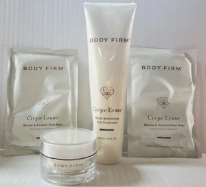 New! Body Firm Crepe Erase Body Treatment, Foot Peel & Facial Plumping Treatment - Picture 1 of 2