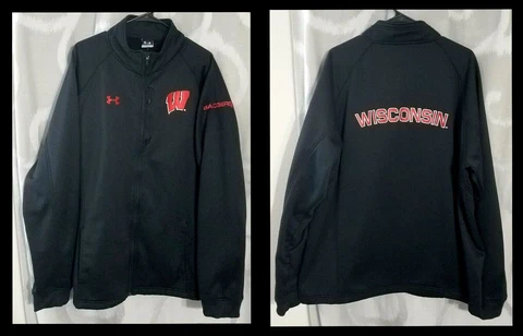 Mens Wisconsin Badgers Under Armour Jacket Cover