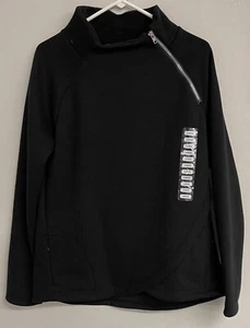 NWT - Zeroxposur Mens Sweatshirt Fleece lined Diagonal Zipper 2 pockets Sz. L - Picture 1 of 2