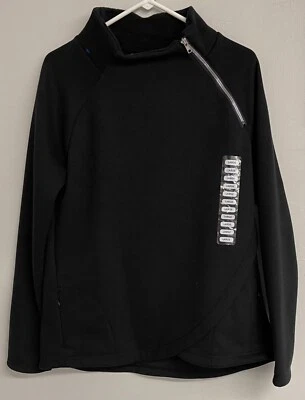 NWT - Zeroxposur Mens Sweatshirt Fleece lined Diagonal Zipper 2 pockets Sz. L - Image 1 of 2