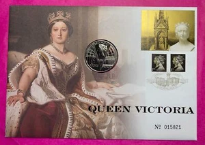 Numisbrief Victoria 5 £ 2001 - Bild 1 von 2