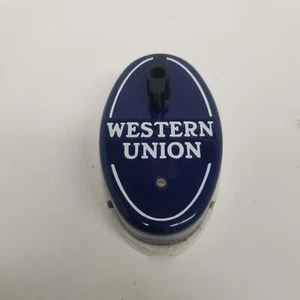 Vintage Western Union Cobalt Blue Porcelain Call Station Box, Untested - Picture 1 of 9
