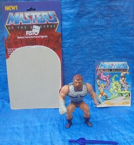 Masters Of The Universe Fisto Action Figure Complete Sword Cardback Comic MOTU  - Picture 1 of 7