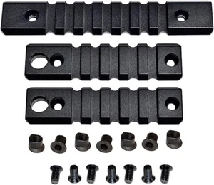 3 pcs Key Mod Rail Section With sling swivel hole, 1pcs 7 slots, 2 pcs 5 slots - Picture 1 of 2