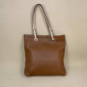 Borsa Michael Kors MK tote ascella borsetta tracolla laterale pelle marrone marrone marrone media - Foto 1 di 14