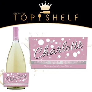 personalised Lambrini Sparkling Perry bottle label any name and greetings