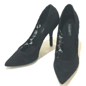 UNUSED DOLCE&GABBANA C16773 A7540 8RQ56 Lace High Heels Sandals - Picture 1 of 7