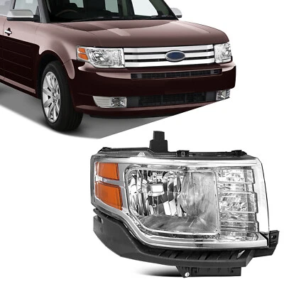 [Tipo halógeno] Faro lateral cromado para pasajero Ford Flex 2009 2010 2011 2012 Foto 1 de 4