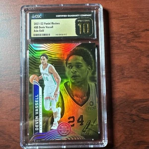 21-22 Panini Illusions #88 Devin Vassell Asia Gold 6/10 CGC Pristine 10 - Picture 1 of 5