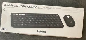 Logitech Pebble 2 Slim Bluetooth Combo Wireless Keyboard & Mouse PC / MAC Black - Picture 1 of 3