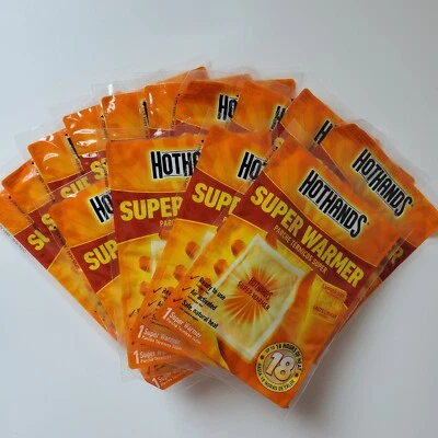 Lote de 14 paquetes Hot Hands cuerpo y manos súper calentadores tamaño más grande caducidad 26/08 ↑18 horas Foto 1 de 4