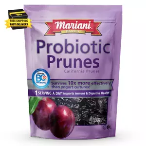 Mariani Probiotic Pitted Prunes, 7 Oz - Resealable Bag, Dried Pitted Plums, High - Picture 1 of 7