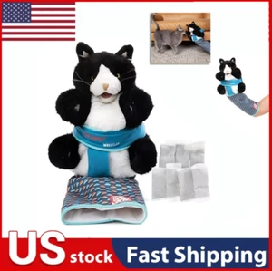 Gatos Marionetas Luchador Gato Lucha Juguete Marioneta de Mano Interactiva con Almohadilla Resistente, - Imagen 1 de 9