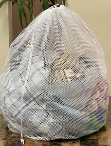 3x Large Laundry Bag Washing Mesh Net Drawstring 50x60cm/60*80cm Underwear Bra - Picture 1 of 4