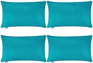 4-Pack Cotton Comfortable Solid Decorative Throw Pillow Cover Rectangle Cushion - Picture 1 of 2