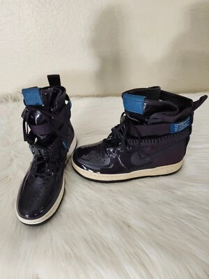 Nike Air SF Bota Tenis Mujer AJ0963-001 Púrpura Talla 7.5 EE. UU. Foto 1 de 4