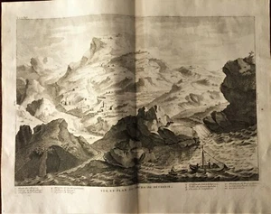 BETHANIE, VUE ET PLAN DU BOURG.  Calmet, 1730 - Picture 1 of 1