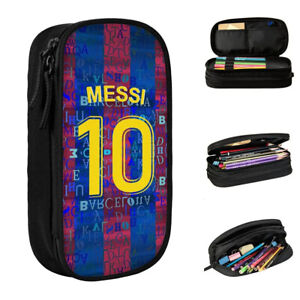 Argentina Number 10 Football Soccer Pencil Cases Messi Pen Holder Bags Girls Boy