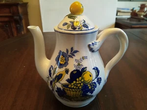 Vintage Copeland Spode England Blue Bird Pattern Tea Coffee Pot Discontinued 7" - Picture 1 of 18