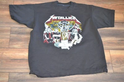 Vintage 1980's Metallica Lives on Dedicated To Cliff Burton T-Shirt - Image 1 of 3
