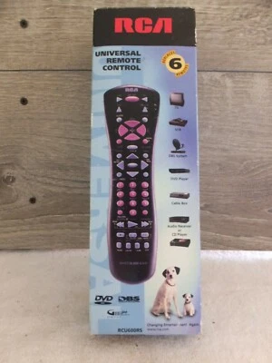 RCA RCU600RS TV VCR DVD DBS SAT Universal System Link 6 AV Remote Control - Image 1 of 3