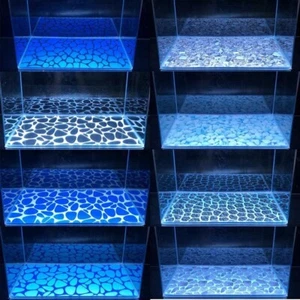 1pc Fish Tank Bottom Sticker 3D Stone Pattern Aquarium Background Poster Picture - Picture 1 of 20