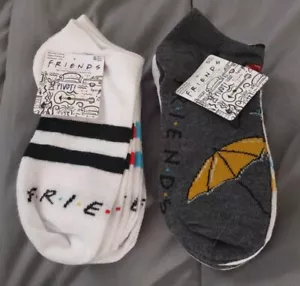 New 2 Pkgs FRIENDS The TV Series 10 Pair No Show Socks Size 4-10 Central Perk - Picture 1 of 7