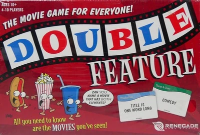Renegade Double Feature Movie Board Game - (Ages 10+) - New - Image 1 of 4