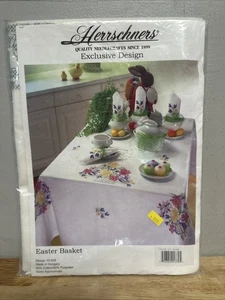 Herrschners Needlepoint #10-026 Easter Basket Tablecloth 60” Round - New Sealed - Picture 1 of 2