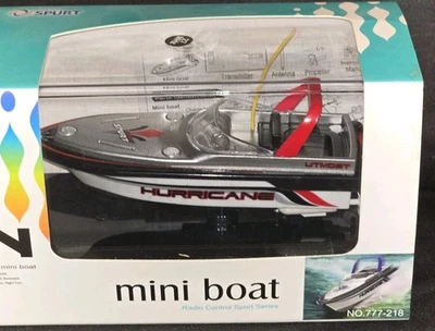 Remote control 5in Mini Speedboat Rechargeable Battery-Powered Hurricane 777-218 - Image 1 of 4