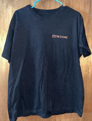 Camiseta negra Fleetwood Mac On Tour talla X-grande logotipo de pingüino Foto 1 de 4
